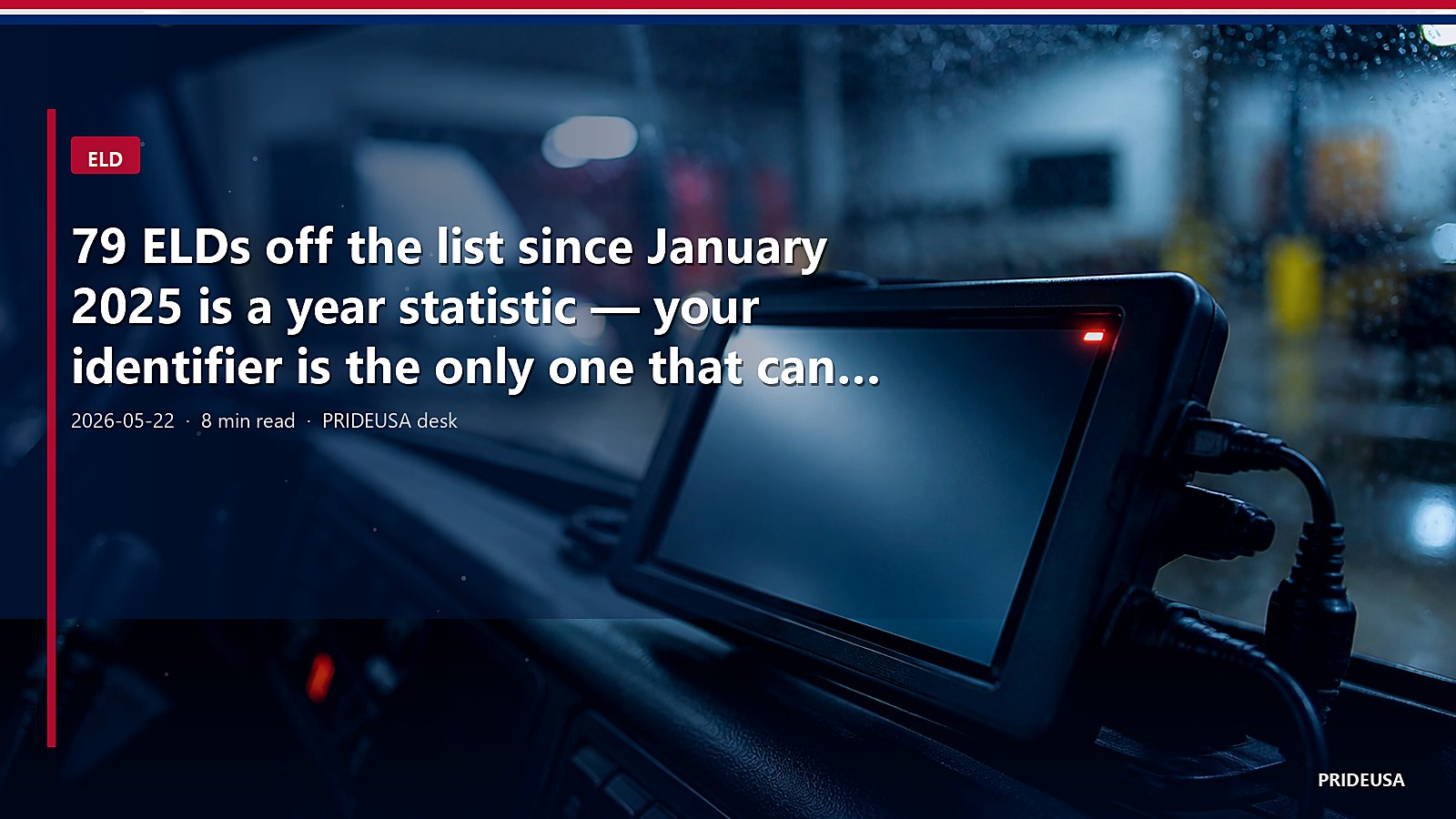 79 ELDs off the list since January 2025 is a year statistic — your identifier is the only one that can OOS you