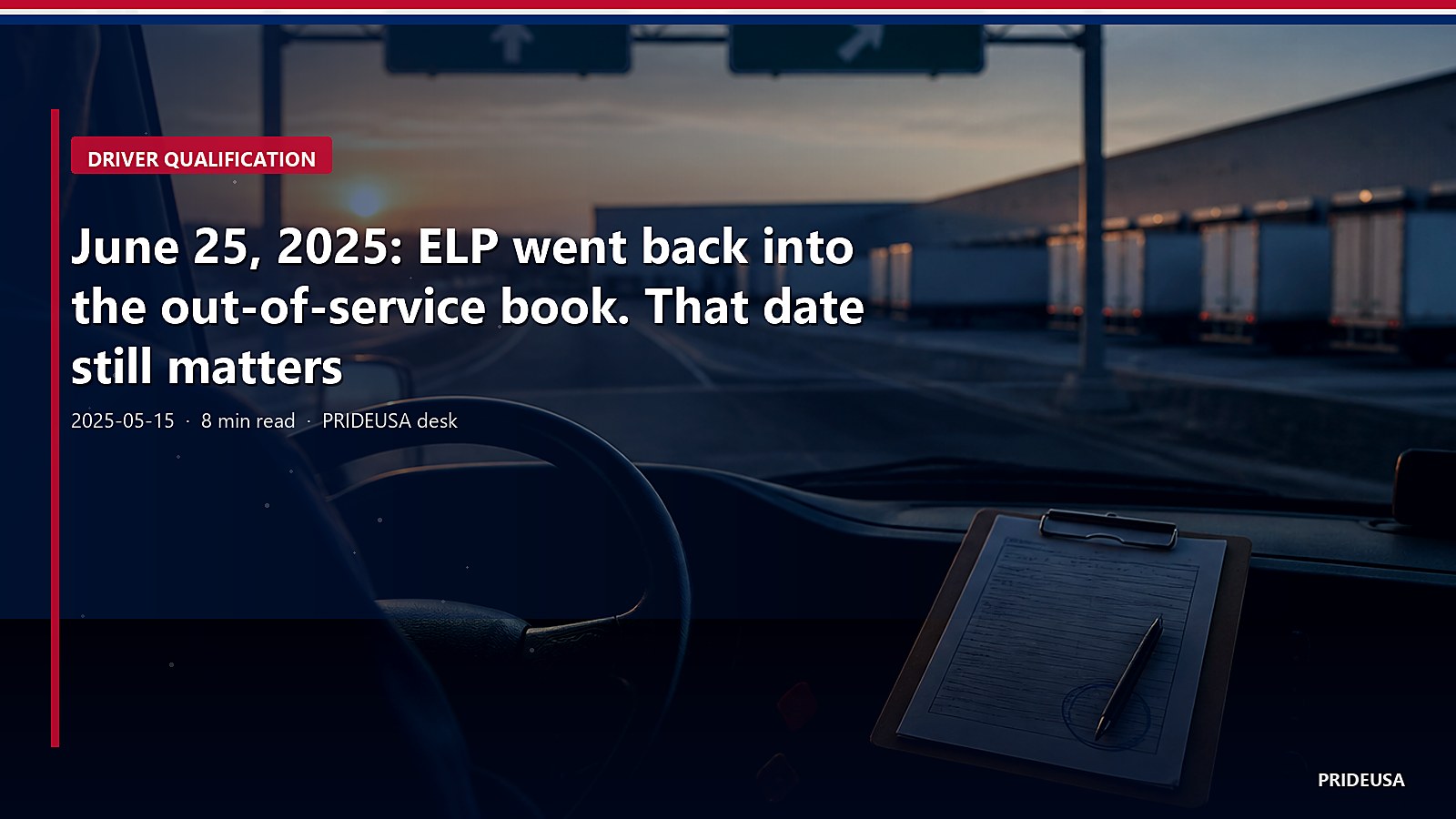 June 25, 2025: ELP went back into the out-of-service book. That date still matters
